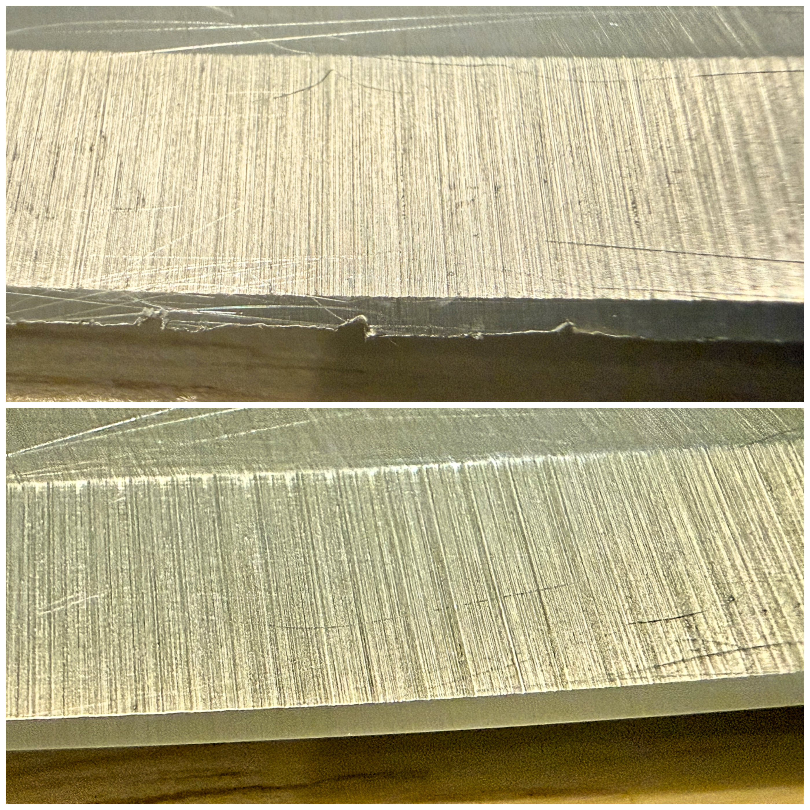 Cleaver before – edge detail