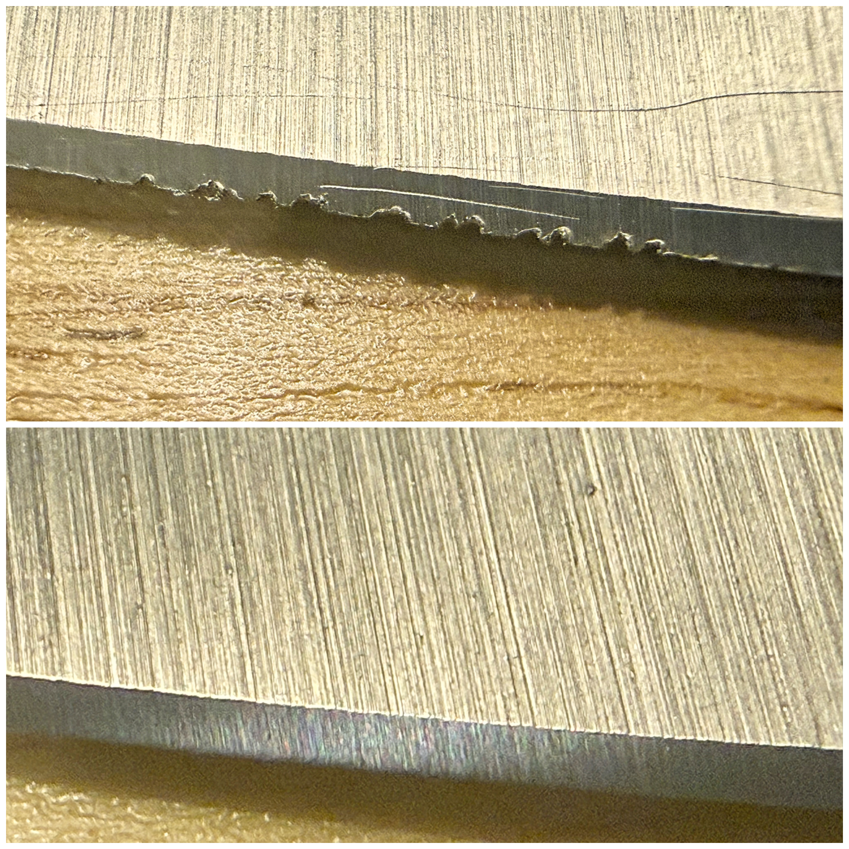 Cleaver before – edge detail